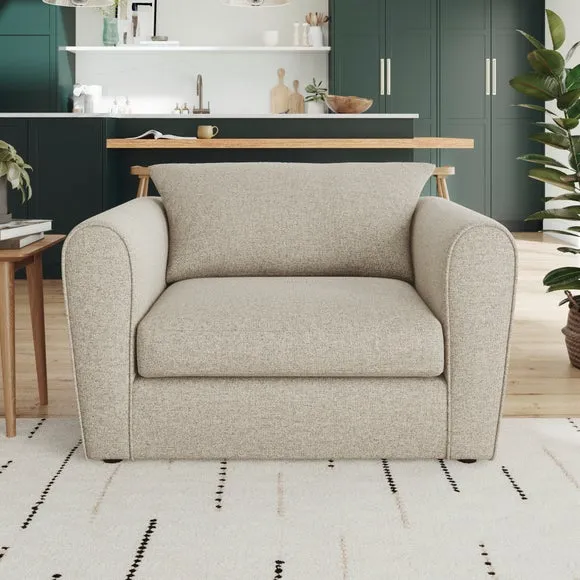 Blake Basket Weave Texture Snuggle Chair 1