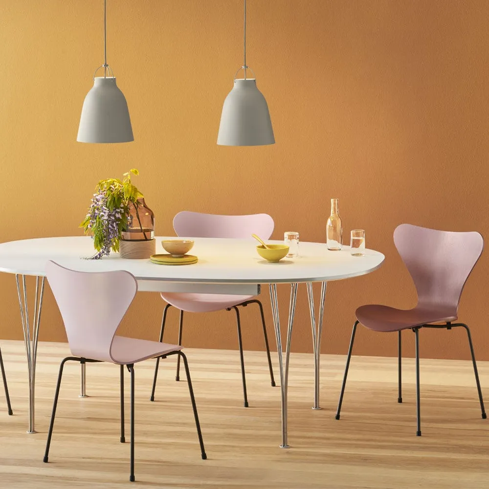 Fritz Hansen Series 7 Chair Coloured Ash Olive Green Chrome Legs 4