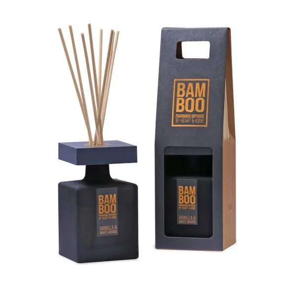 Heart and Home Bamboo Vanilla & White Woods Diffuser 2