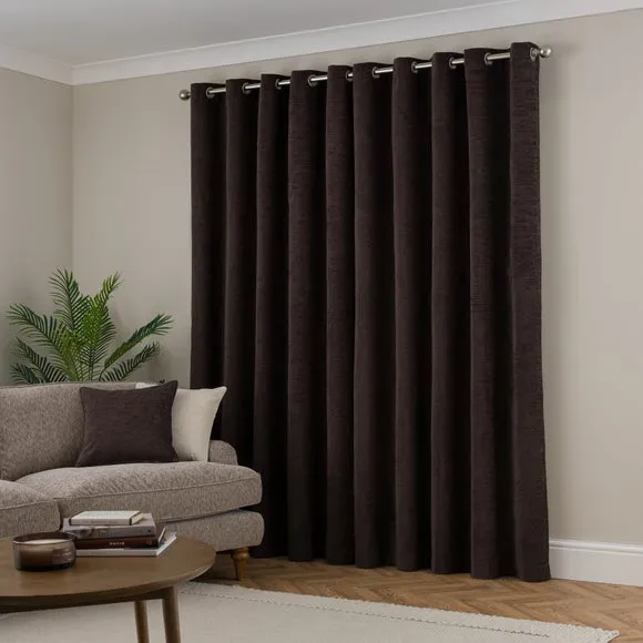 Genoa Chenille Blackout Thermal Eyelet Curtains 4