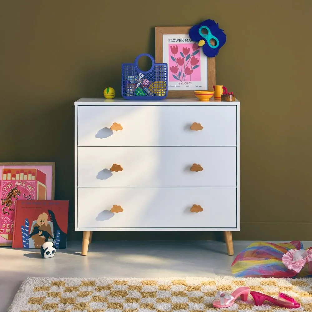 sweeek Children's chest of 3 drawers in White