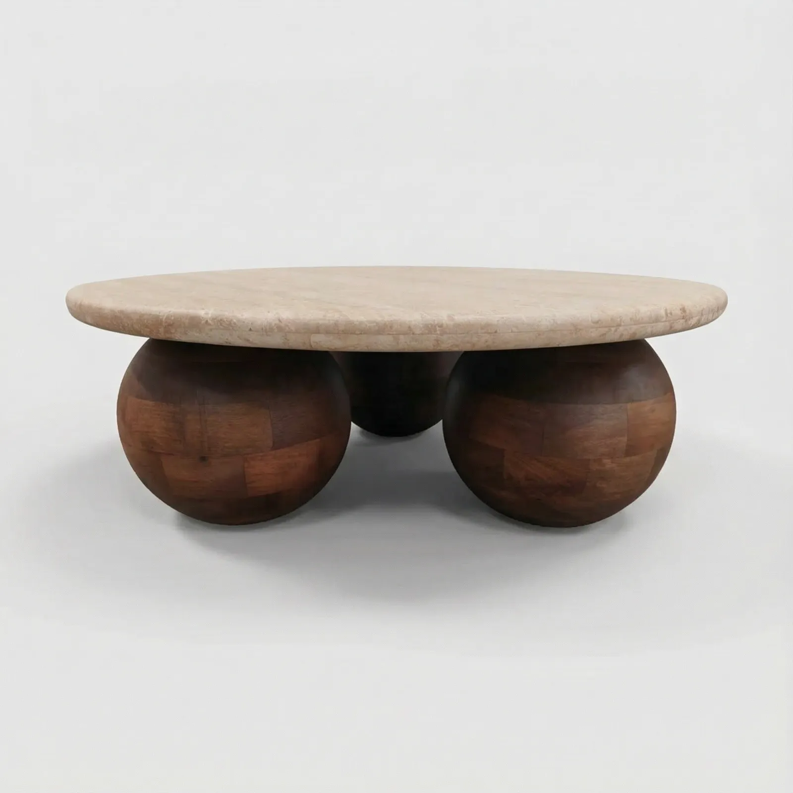 Basso Coffee Table 80X80X30 Cm, Round, Mango Wood | Barker & Stonehouse