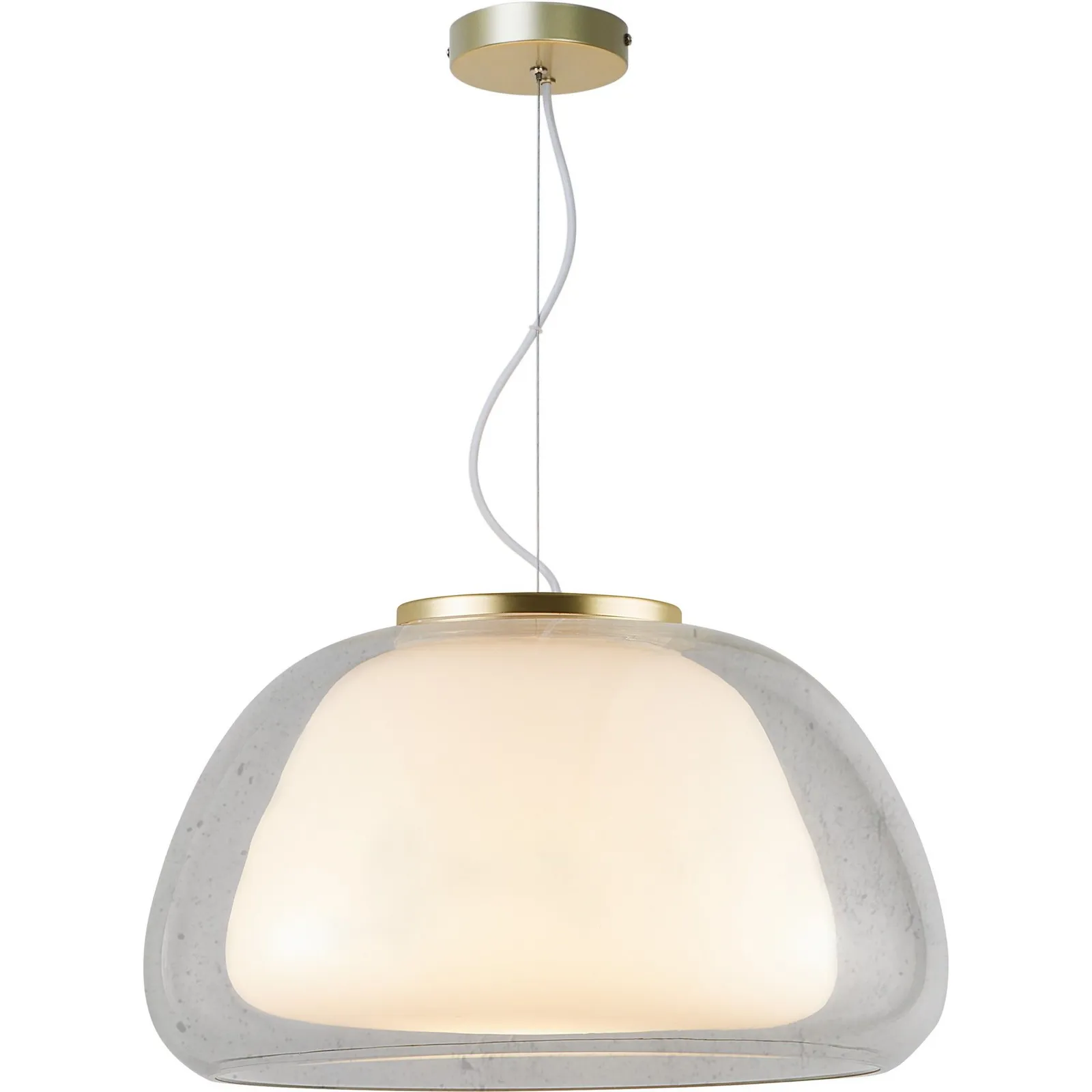 Nordlux Jelly Pendant Light Clear Glass Dining Room E27 Mains 39cm