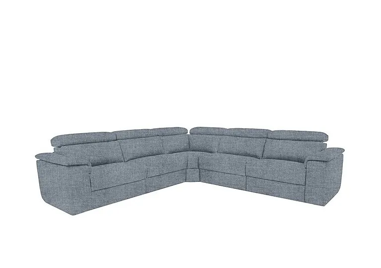 Davide Large Fabric Corner Sofa - Baby Blue - Sofas and Armchairs - In Time for Christmas