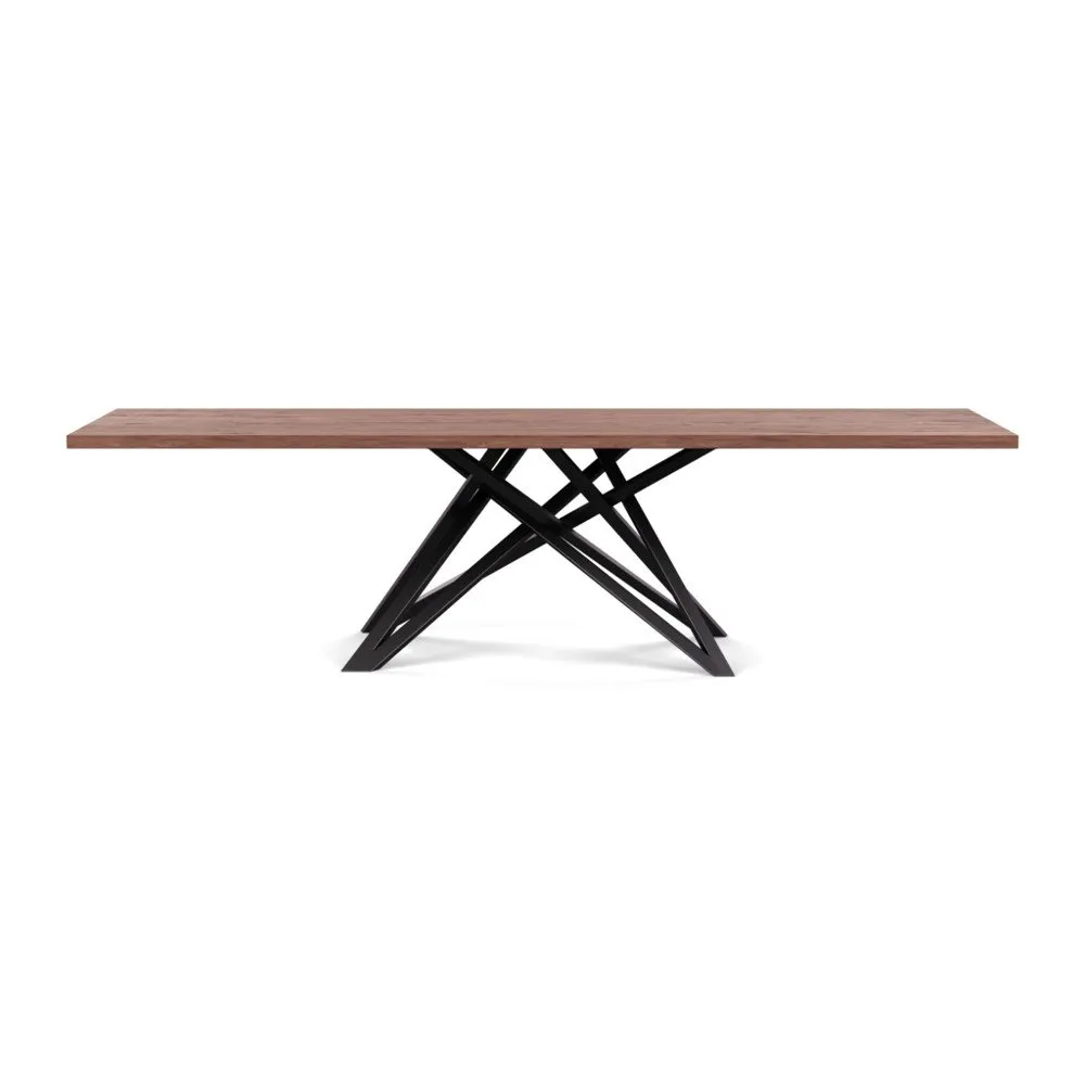 Heal's Vienna Dining Table 280x90cm Oiled Walnut Straight Edge Not Filled 1