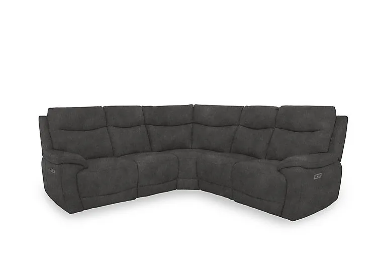 Sloane Fabric Large Power Recliner Corner Sofa - Dexter Shadow - Sofas and Armchairs
