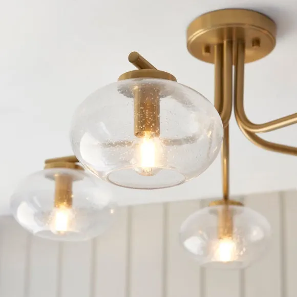 Vogue Jarred 5 Light Semi Flush Ceiling Light 2