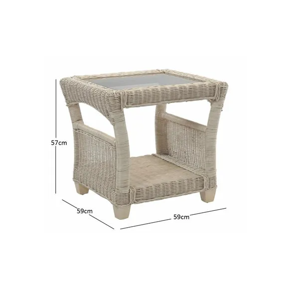 Desser Dijon Rattan Side Table 3