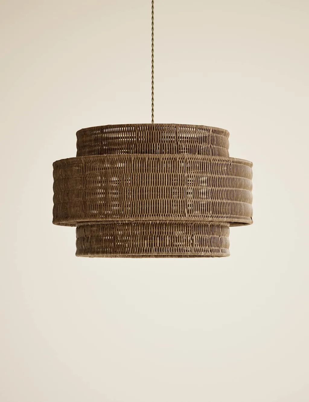 M&S Rattan 3 Tiered Easy Fit Shade Natural