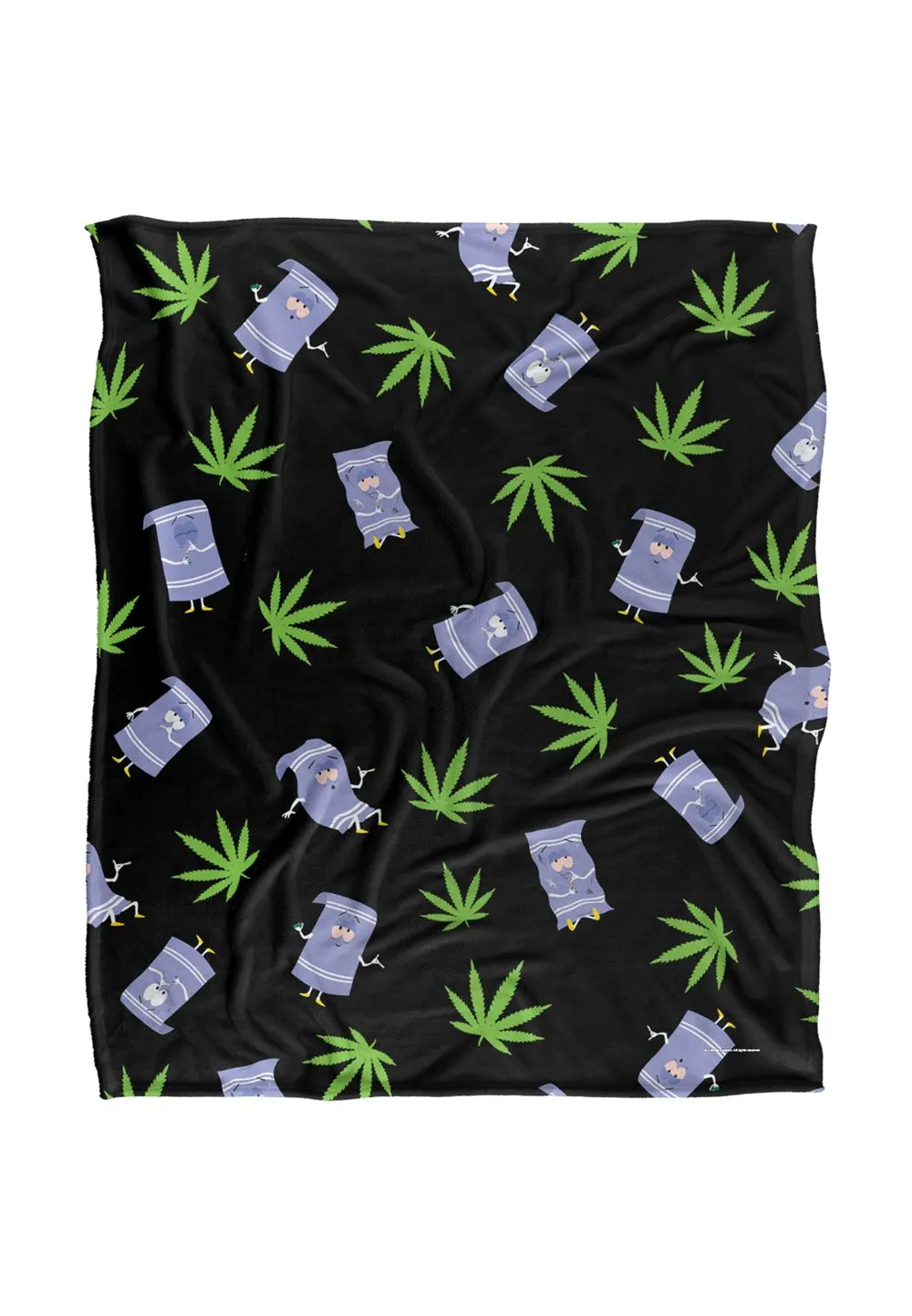 South Park Towlie Pattern Silky Touch Super Soft Throw Blanket 152 X 127 cm in White