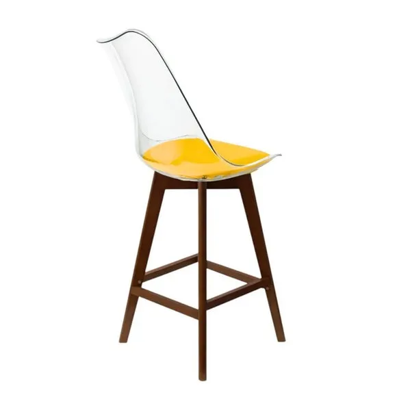 Fusion Living Soho Clear Plastic Bar Stool 5