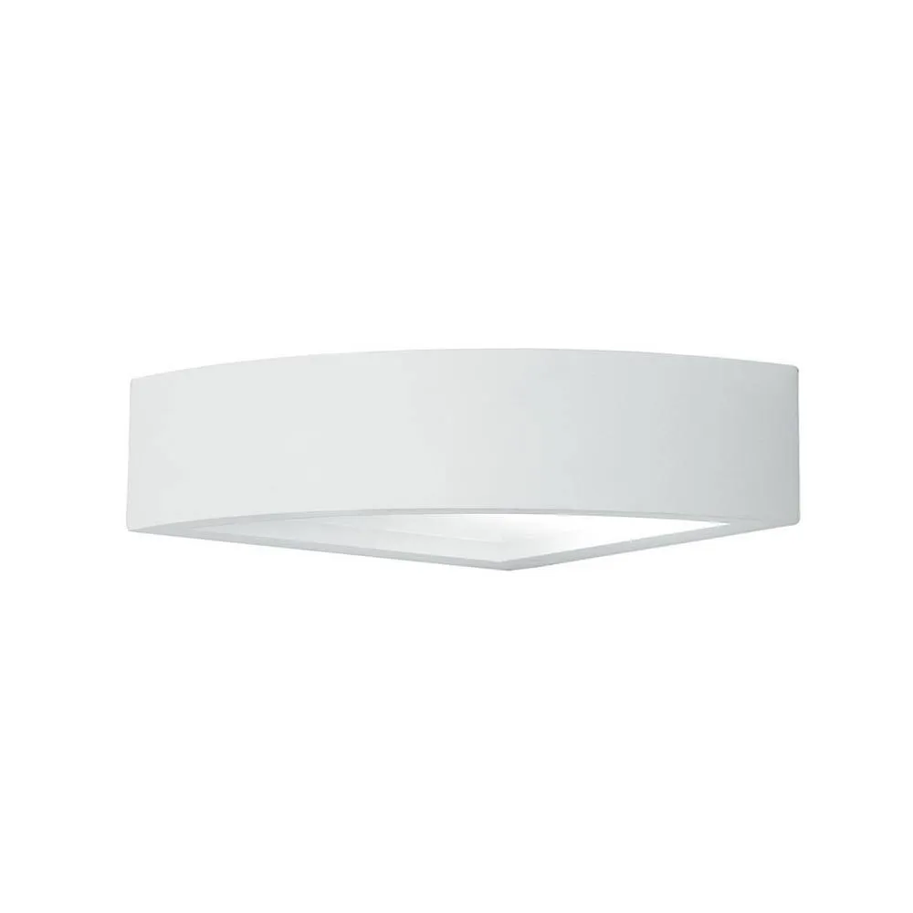 Netlighting MYKONOS Plaster Wall Light White 20.5x20.5x7cm