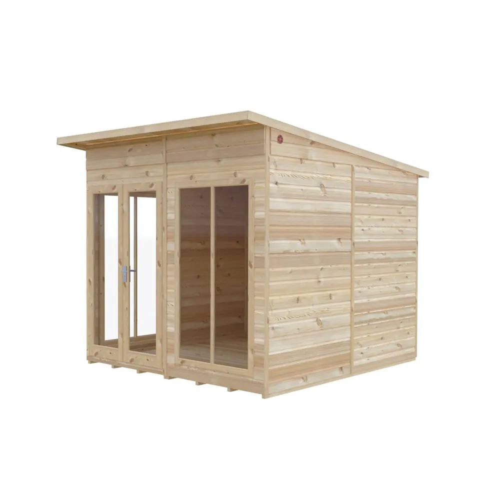 Shires Lela 8x8 Summerhouse - L244.8 x W238 x H227.5 cm in Light Brown 2