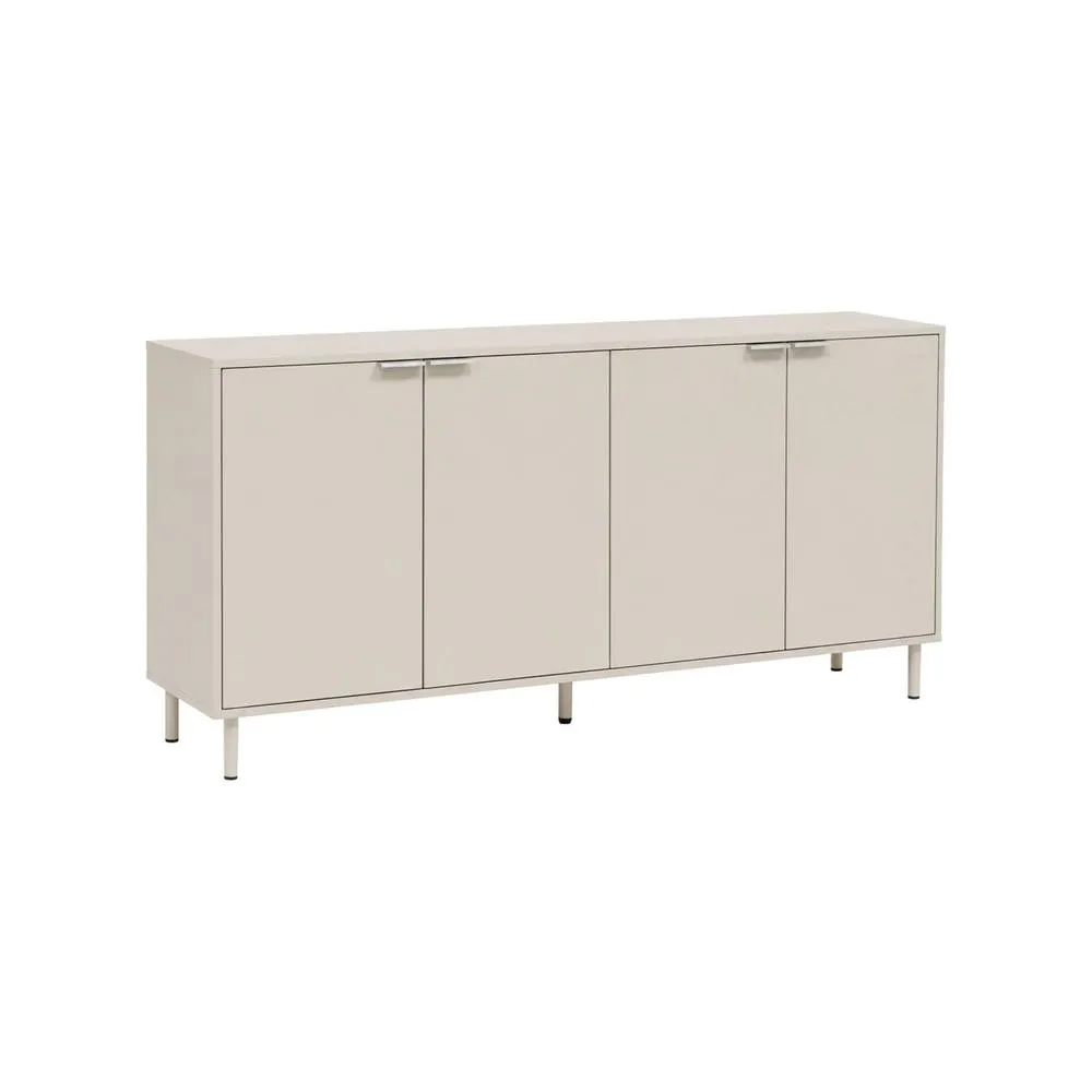 sweeek Sideboard 4 doors 160cm wood decor & metal in Beige 2