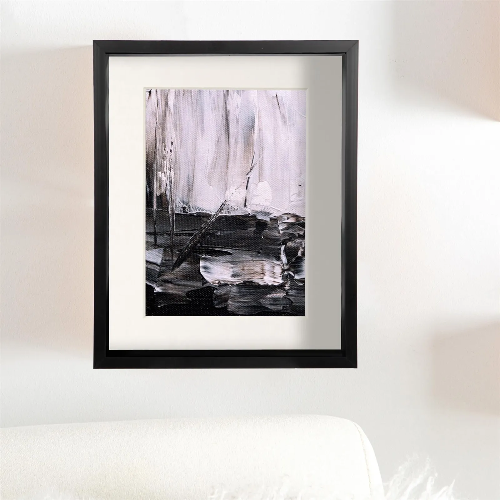 Nicola Spring 8" x 10" 3D Deep Box Photo Frames - 5" x 7" Mount - Black - Pack of 5 in Ivory 6