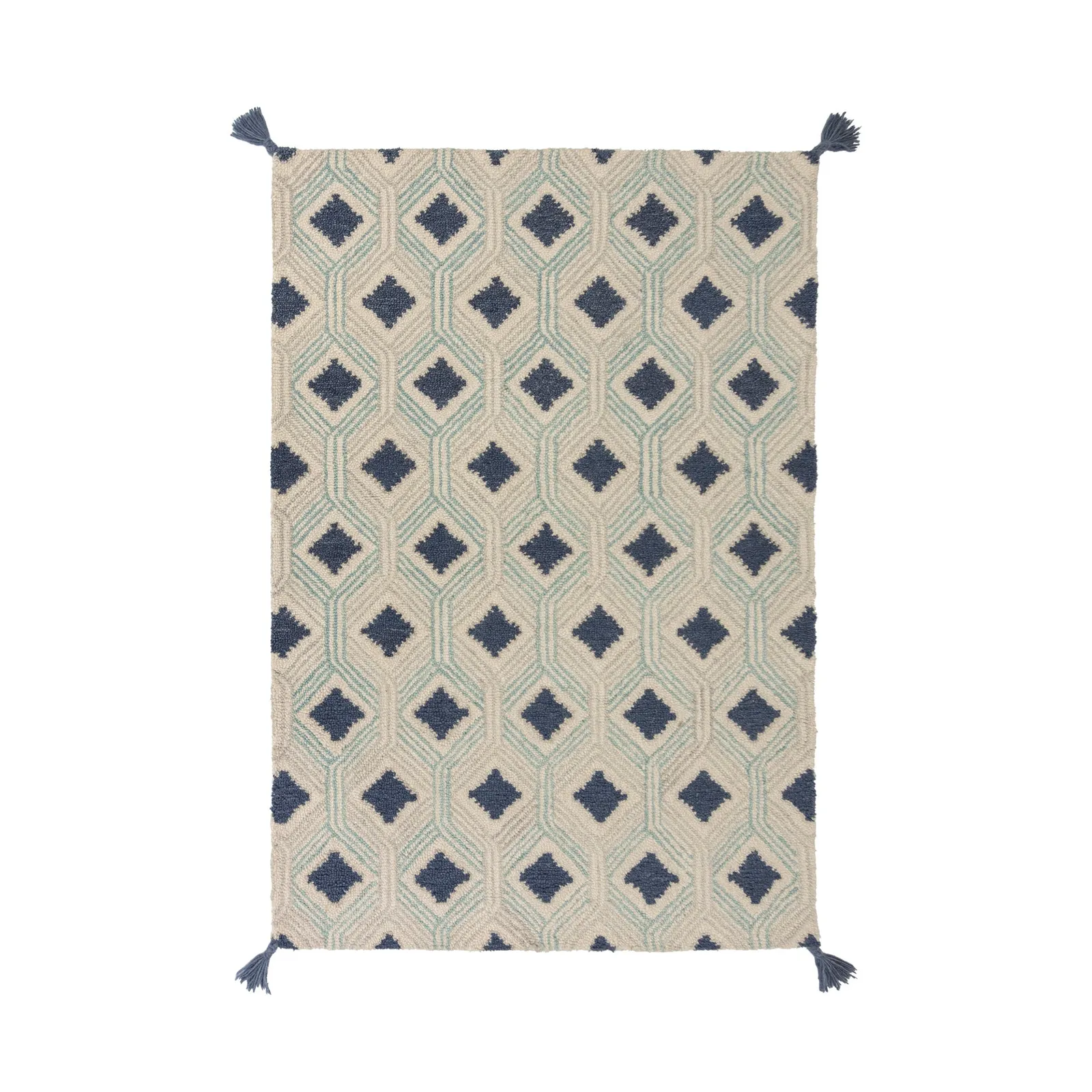 Marco Geometric Rug Marco Blue