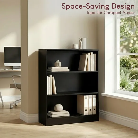 Cambridge 3 Tier Low Bookcase 4