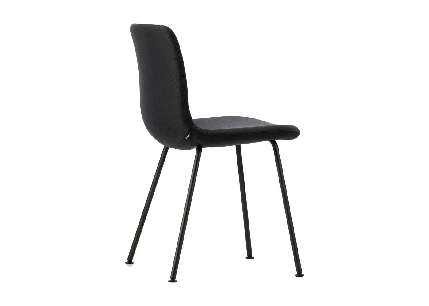 Vitra Hal Soft Tube Chair Dumet Carbon Black Basic Dark Legs