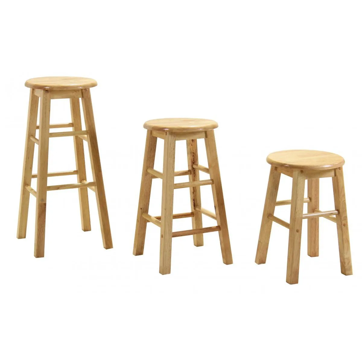 netfurniture Basi Bar Stool 29 Natural (Sold in Pairs) in Black