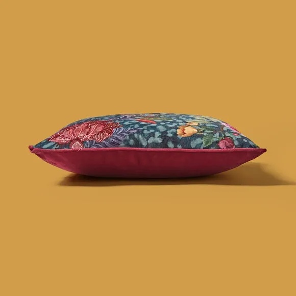Leopard Floral Square Cushion Cover 4