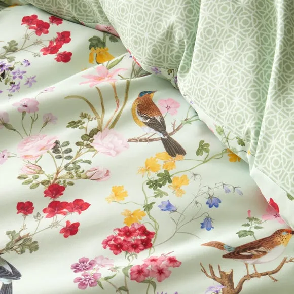RHS x Catherine Lansfield Birds In Bloom Duvet Cover & Pillowcase Set 4