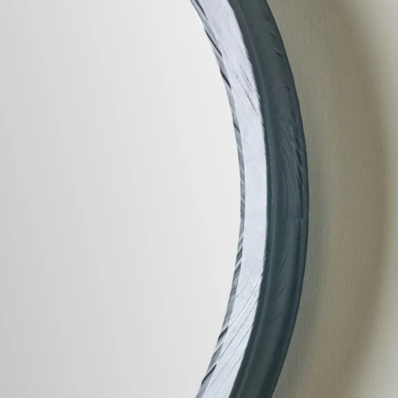Elwood Fir Wood Effect Round Wall Mirror 3