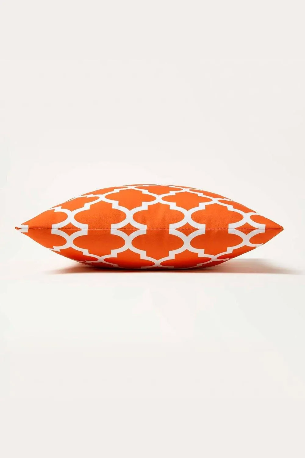Homescapes Luxury Waterproof Orange Geometric Outdoor Cushion 45 x 45 cm, Set of 2 5