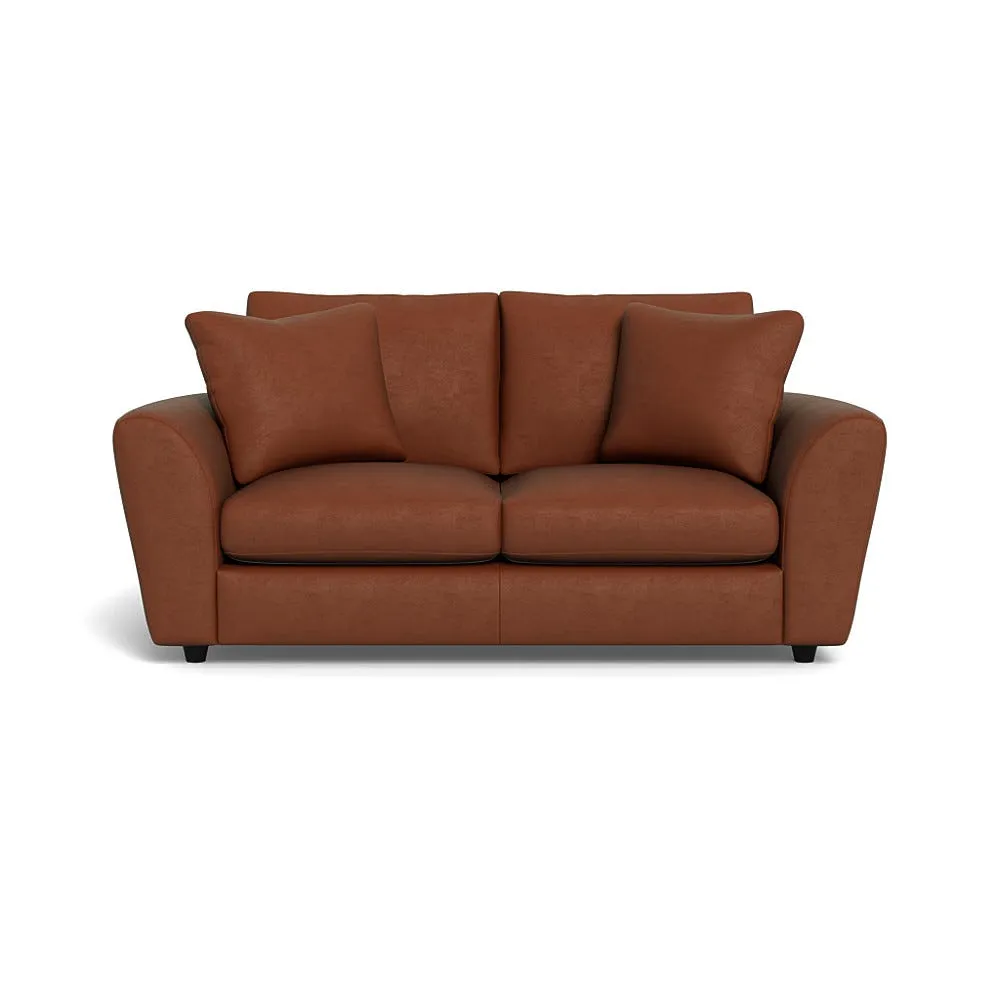 Heal's Snooze 3 Seater Sofa Smart Luxe Velvet Tawny Black Feet