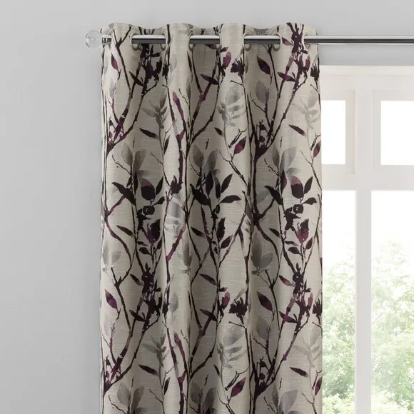 Zen Jacquard Eyelet Curtains 1