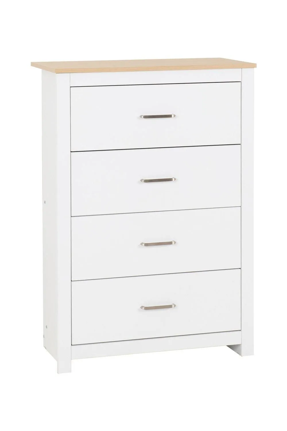 Seconique Portland 4 Drawer Chest in White 2