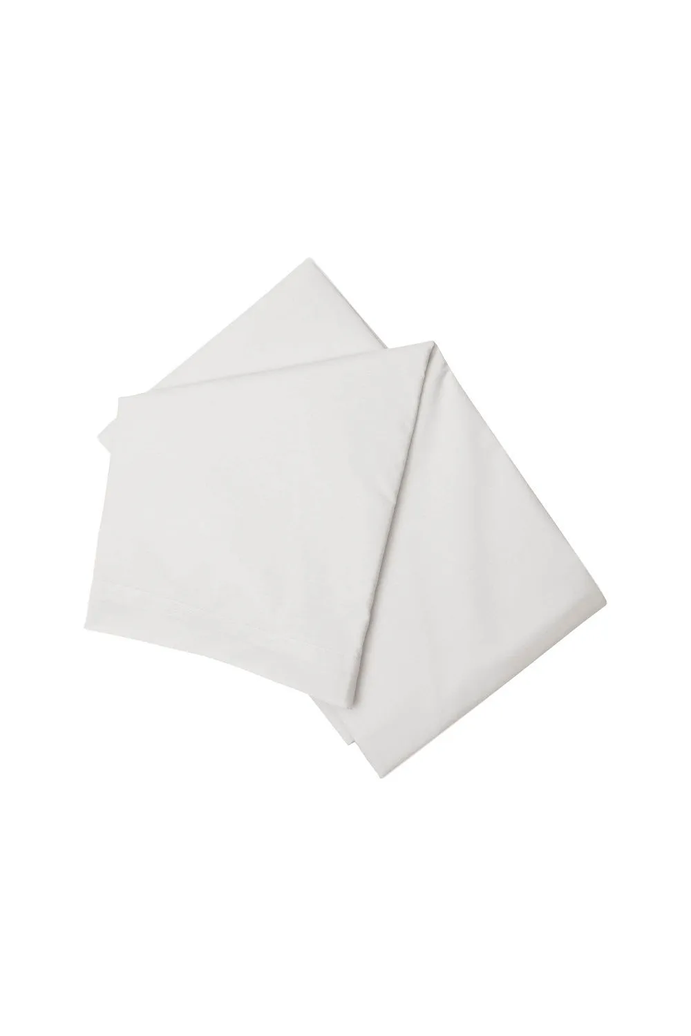 Belledorm Easy Care 200 Thread Count Cotton Polyester Percale Flat Sheet in Light Grey 1