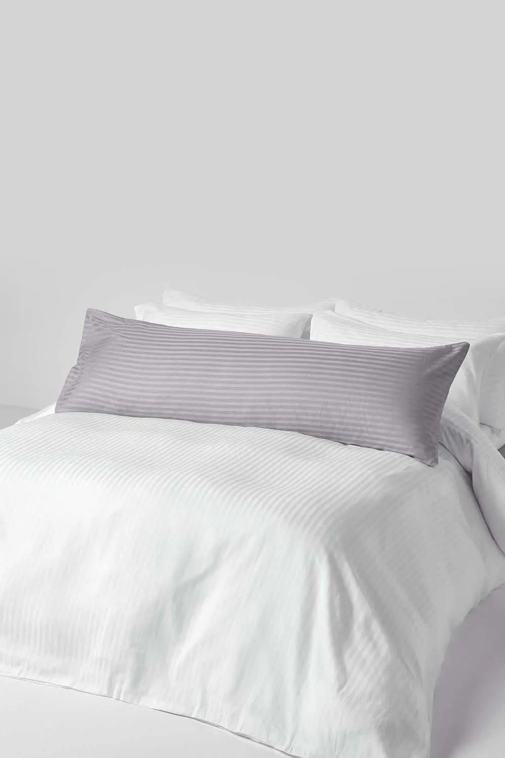 Homescapes Egyptian Cotton Ultrasoft Body Pillowcase 330 TC in Grey 2