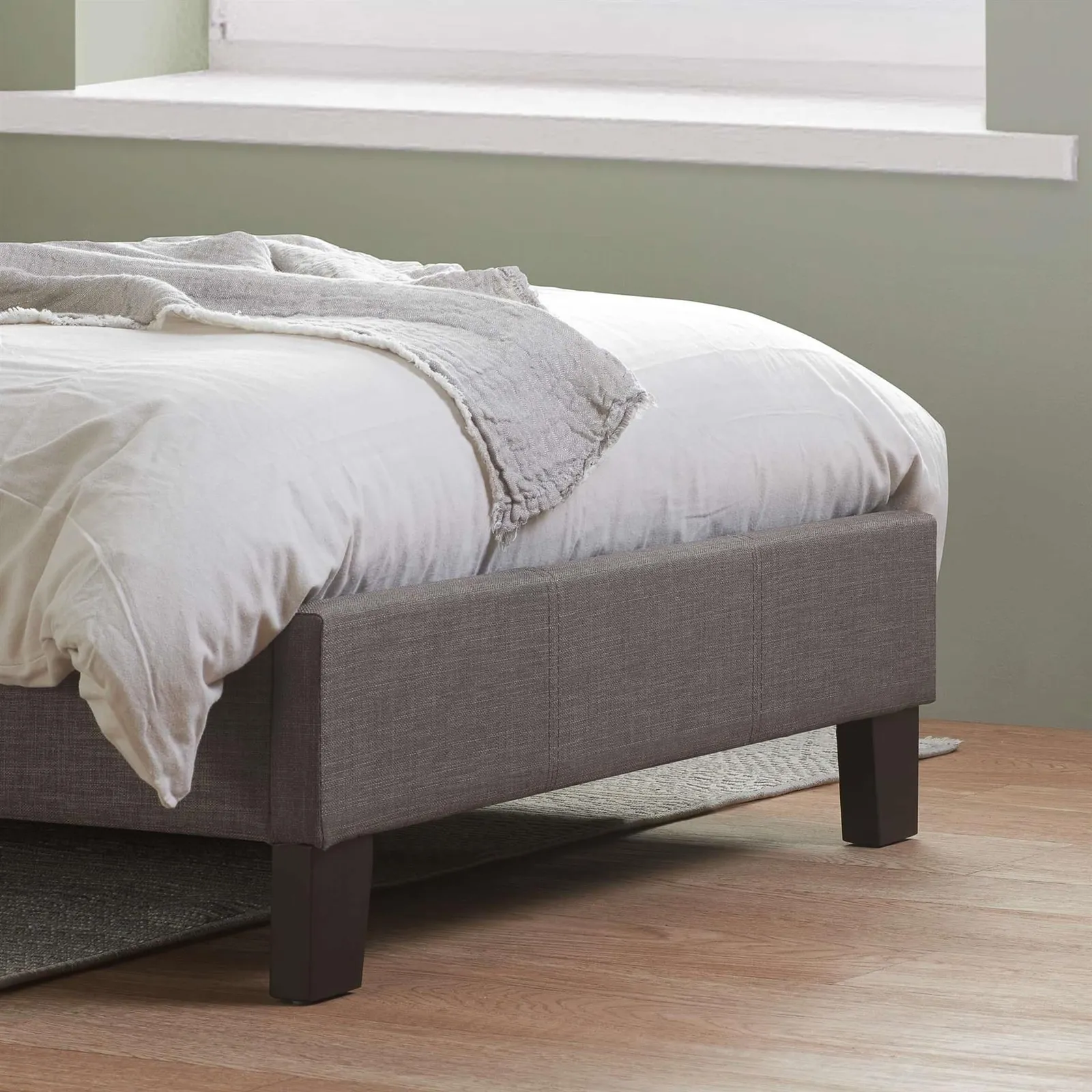 Birlea Bed Frame & Mattress Grey Fabric Sleepsoul Paris 6