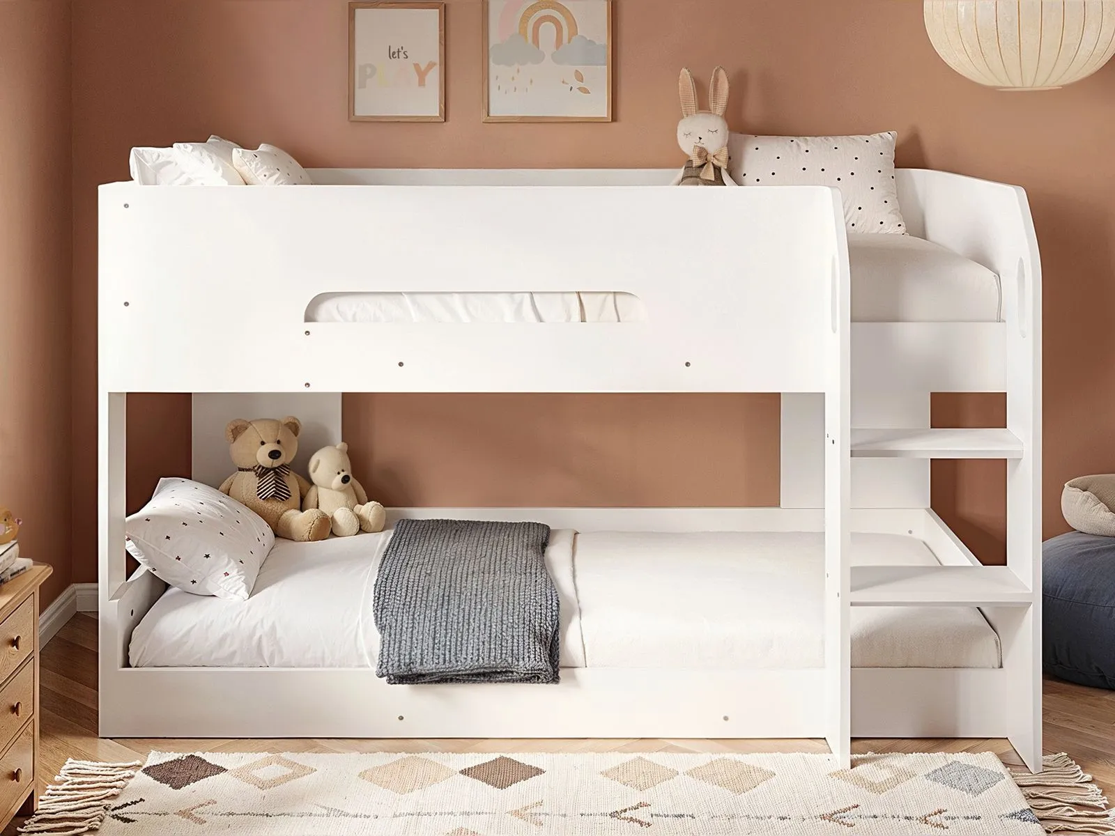 Flair Mystic Low Pod Bunk Bed in White