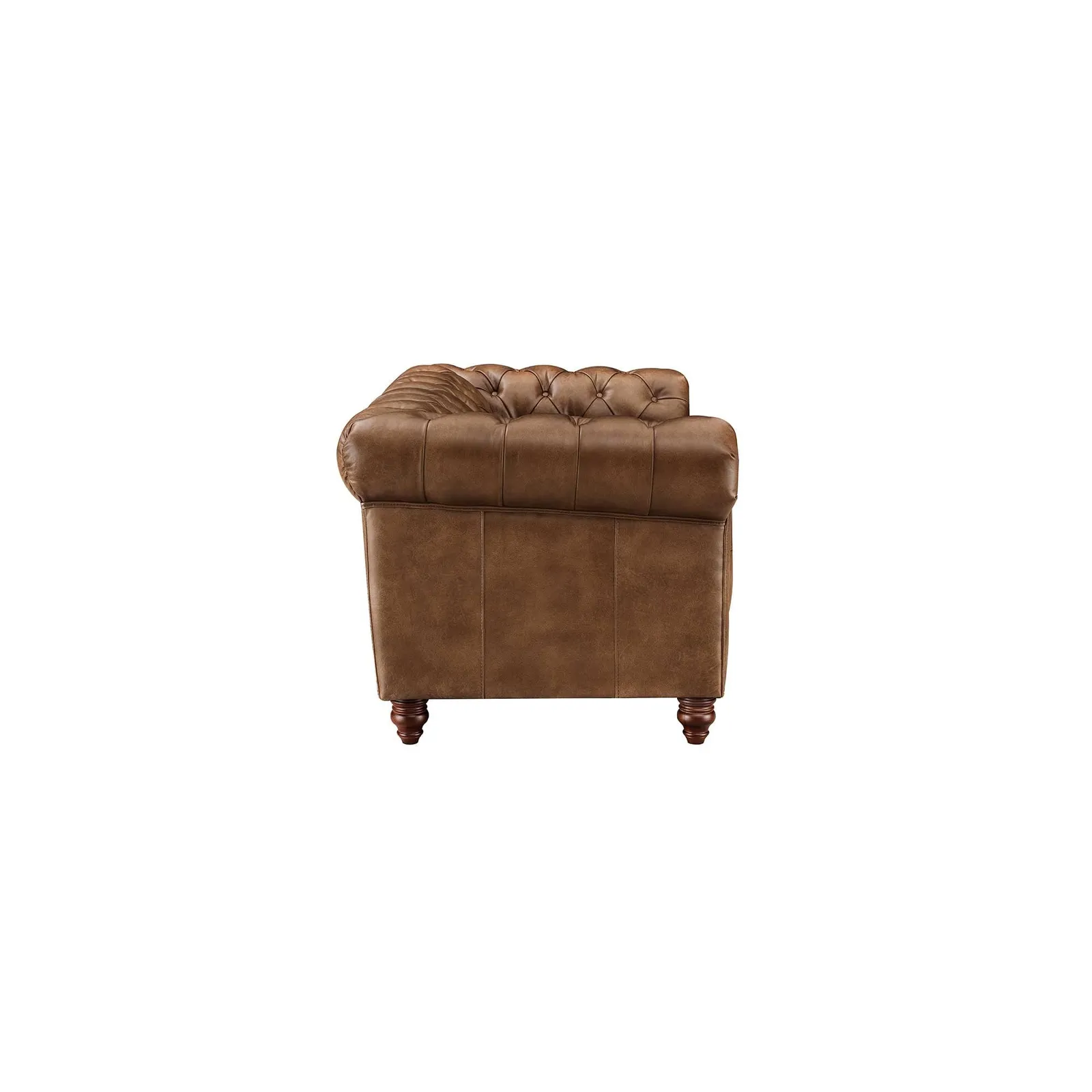 Ullswater 2 Seater Chesterfield Sofa 2034 Dark Rum Fl, Brown Leather | Barker & Stonehouse 5