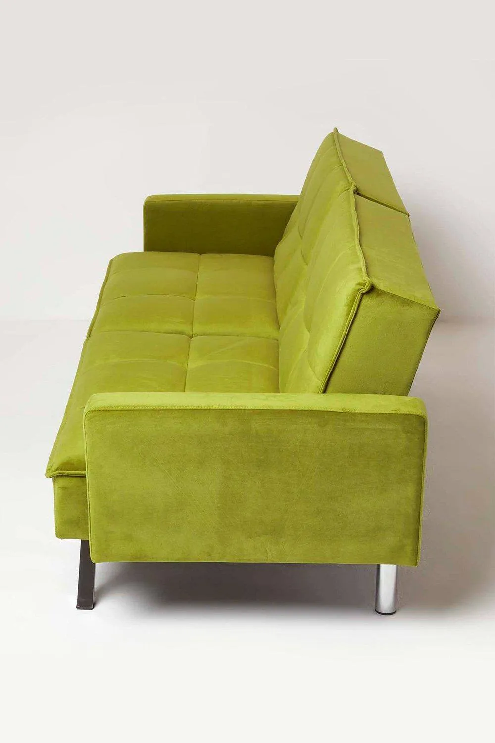 Homescapes Monty Velvet Sofa Bed in Olive 4