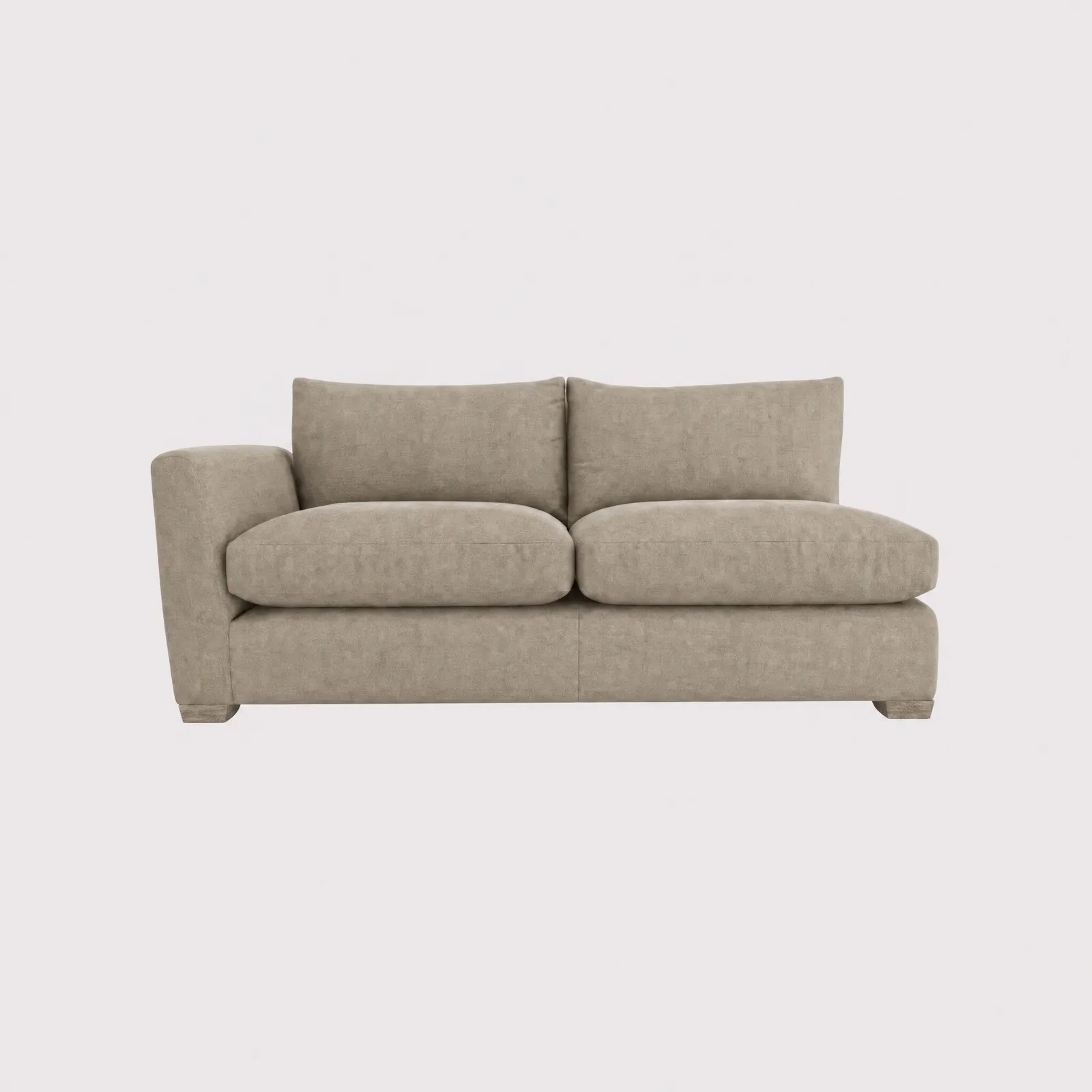 Floyd 1 Arm Modular Sofa Unit Left With Foam, Brown Fabric | Barker & Stonehouse 1