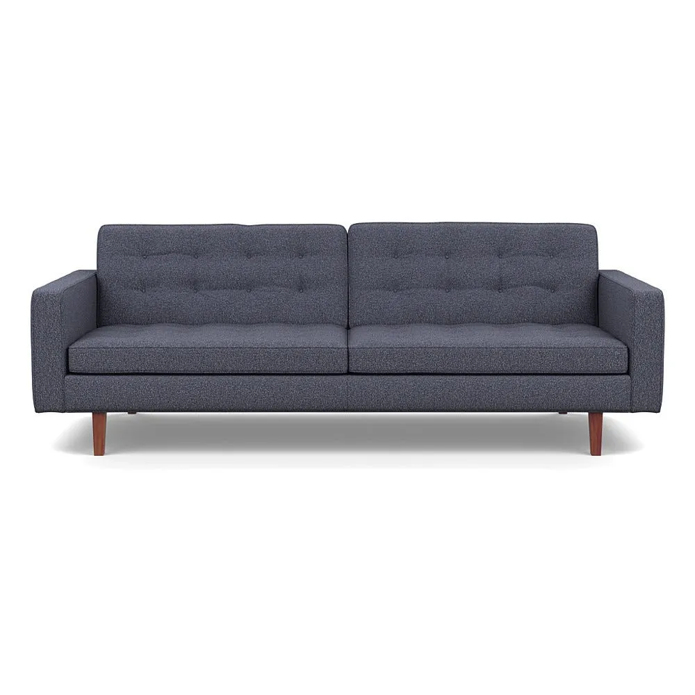 Heal's Hepburn 4 Seater Loop Boucle Navy Walnut 1