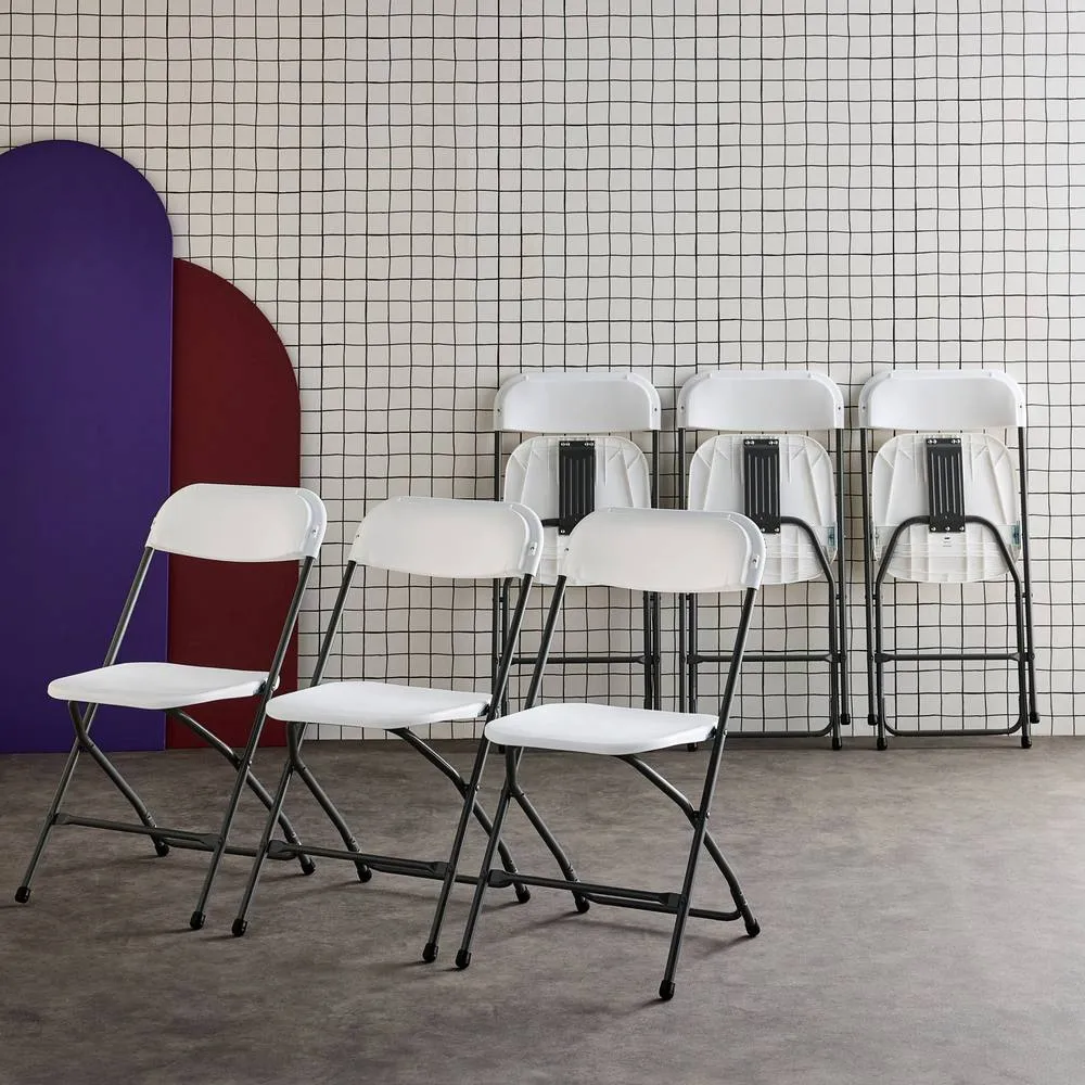 sweeek Set of 6 folding event chairs in White 4