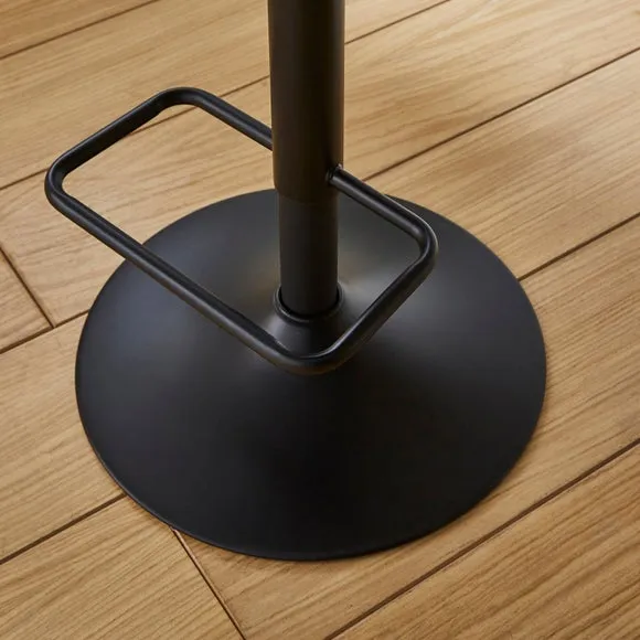 Ralph Adjustable Height Bar Stool, Faux Leather 4