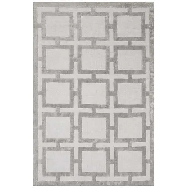 Katherine Carnaby Eaton Hand Woven Rug - Silver - 12mm Pile Height - Various Sizes Available