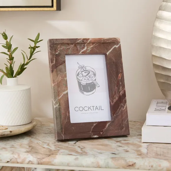 Red Levanto Marble Photo Frame
