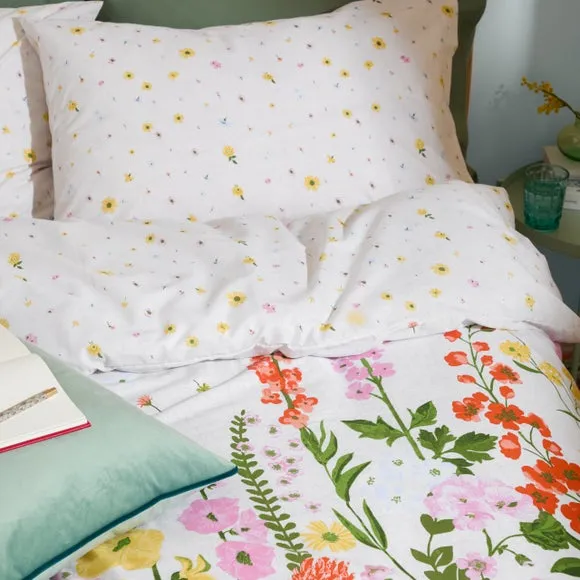Furn. Cottage Garden Polycotton Duvet Cover & Pillowcase Set 2