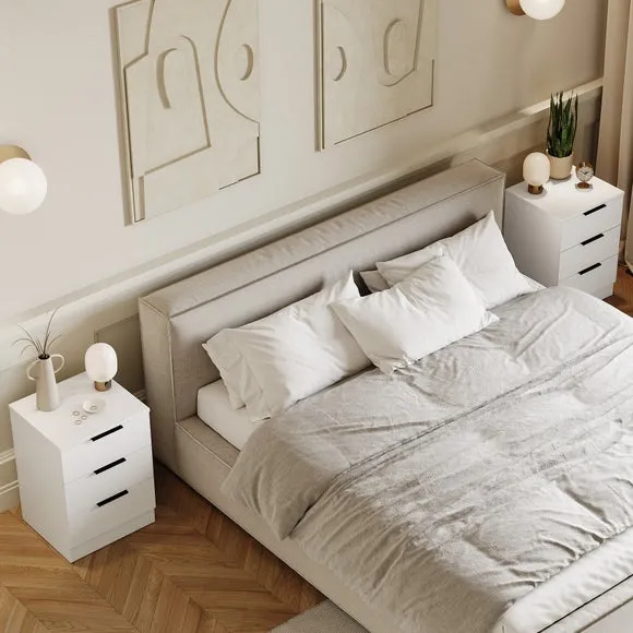 Hayes Set of 2 3 Drawer Bedside Tables 5