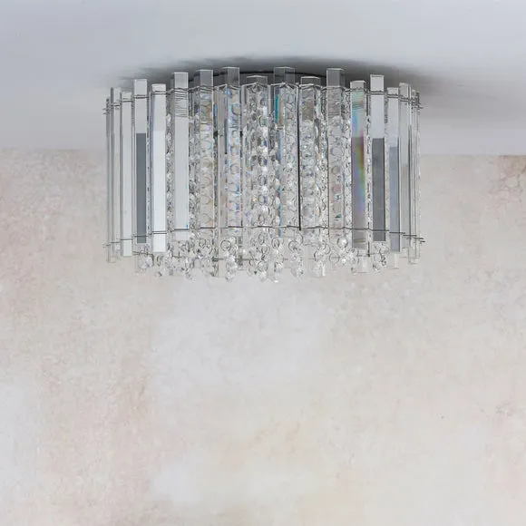Vogue Crystal Blessing 4 Light Flush Ceiling Light 2