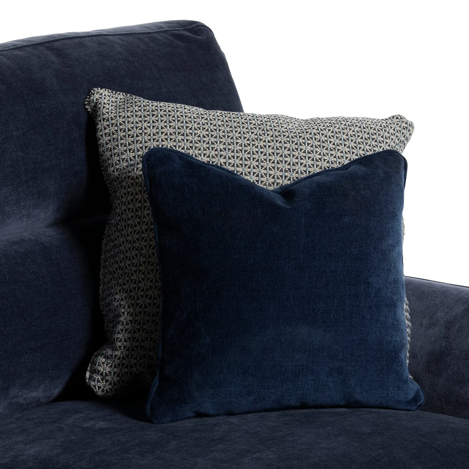 Ercol Clara Large Sofa, Blue Fabric | Barker & Stonehouse 6
