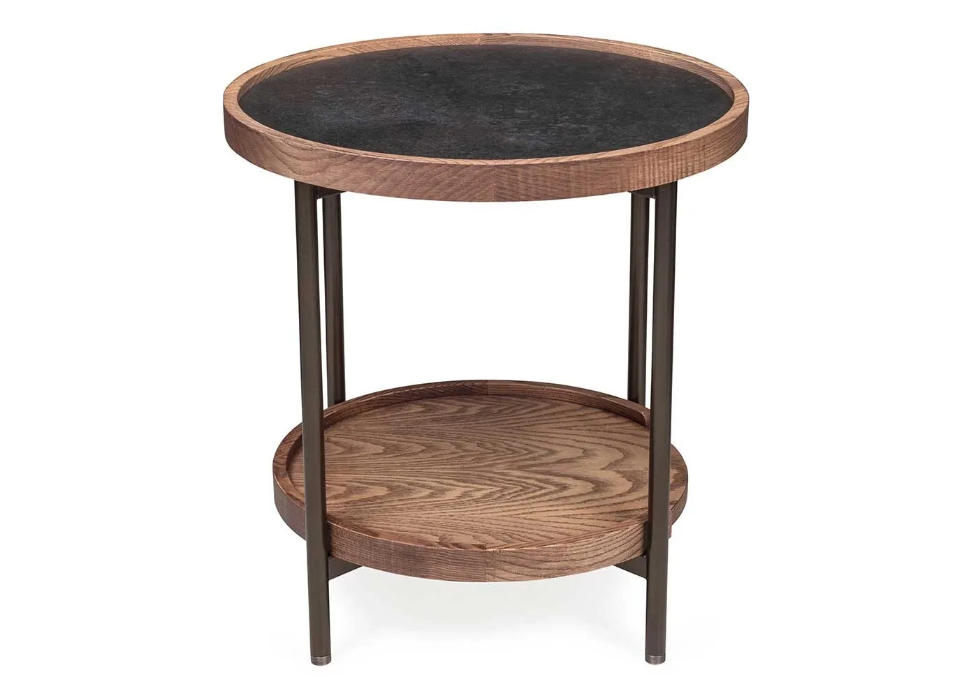 Porada Koster Side Table 50cm Ash Canapa Stained Oxide Black Rock