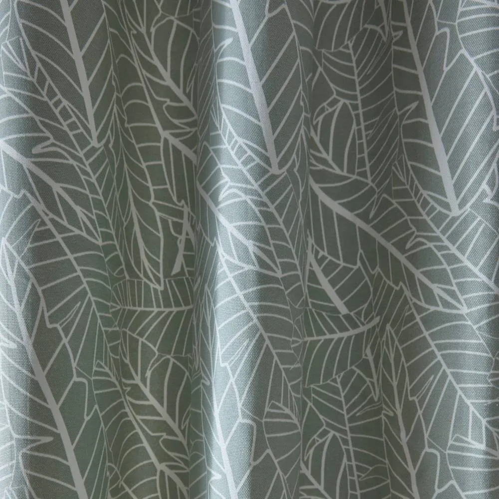 Portfolio Home Madison Botanical Leaves Fully Lined Eyelet Curtain Set in Green 3