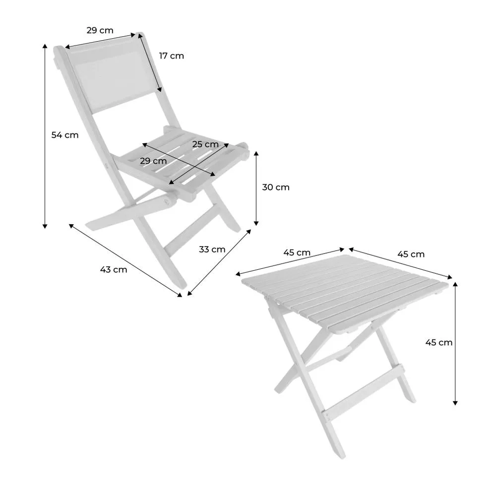 sweeek Children's bistro garden table + 2 chairs acacia wood in Light Green 6