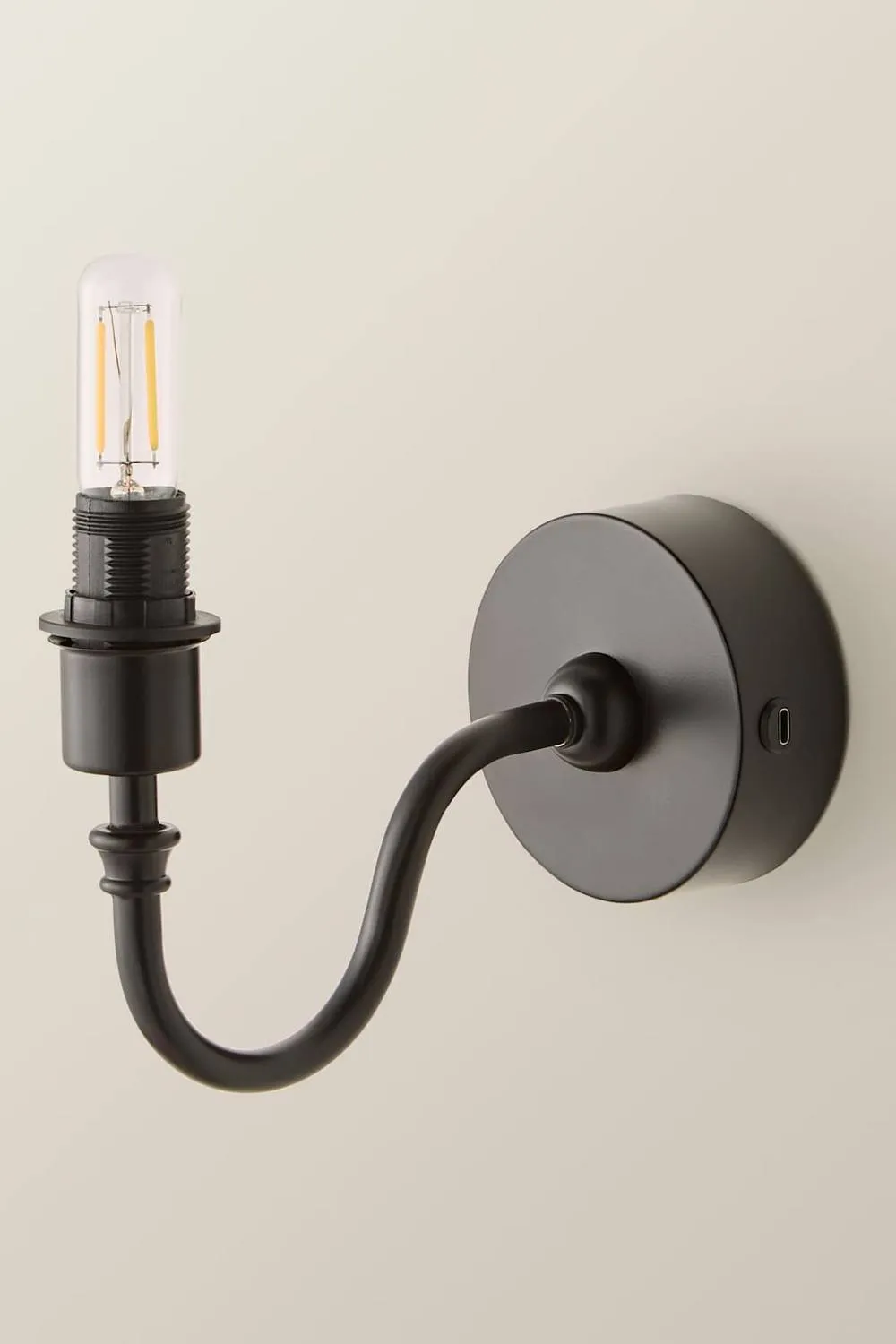 ValueLights Lowe Metal Portable Rechargeable Wall Light Base Only in Black 3